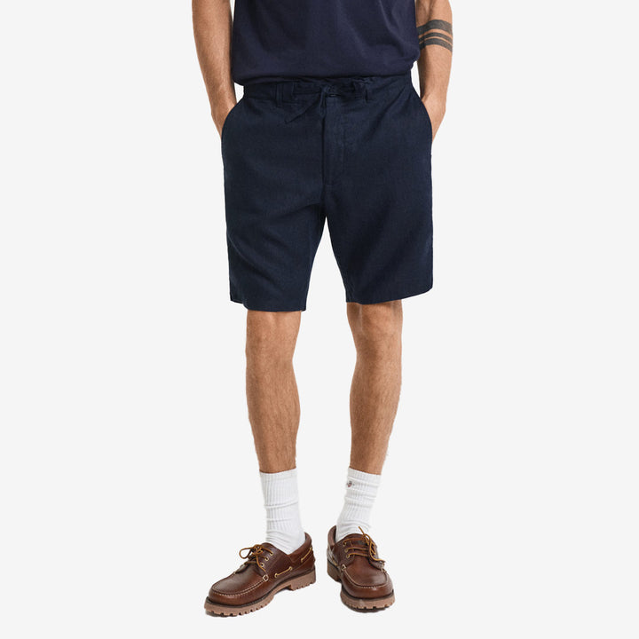 RELAXED LINEN DS SHORTS