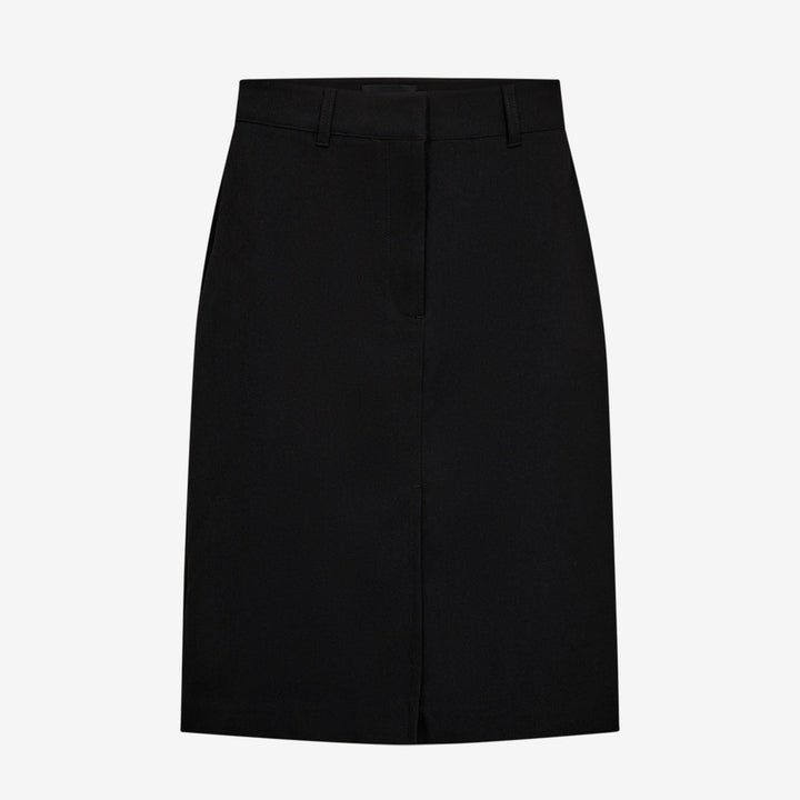 CMTAILOR-SKIRT – Knälång svart kjol med slits fram och slim fit från Copenhagen Muse.