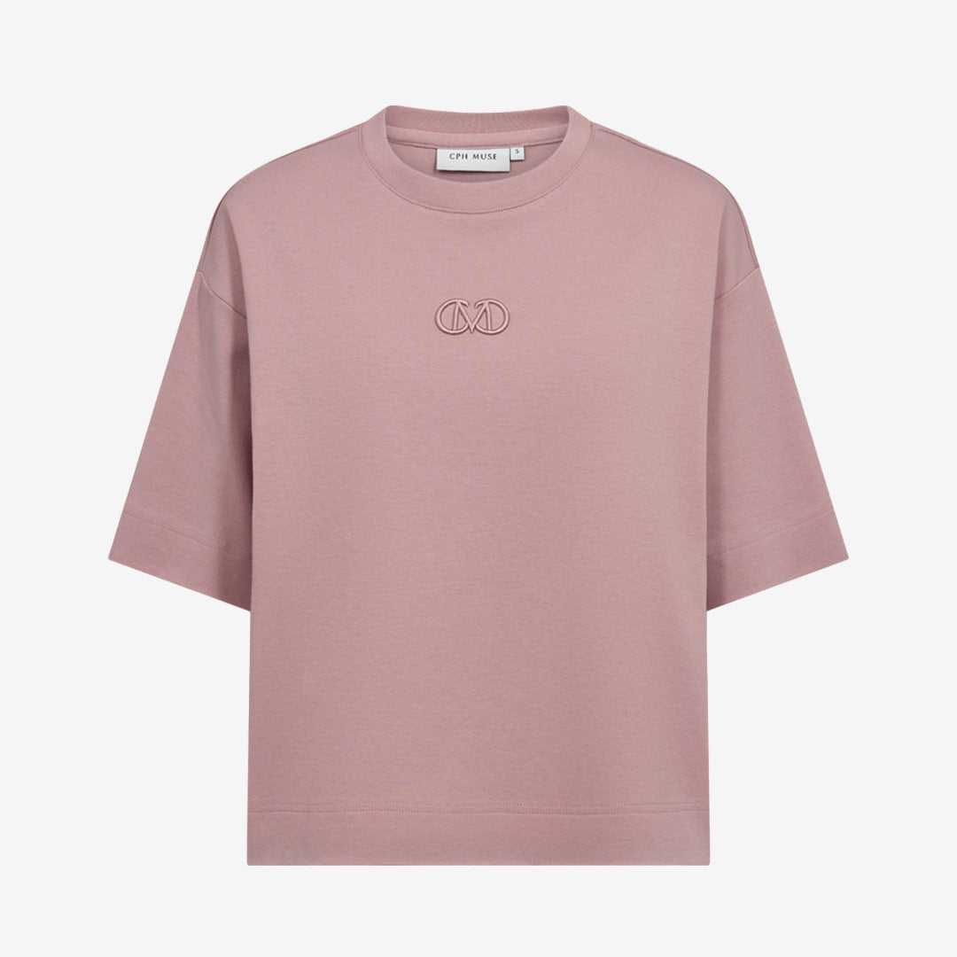 Copenhagen Muse CMMuse Tee dam oversized T-shirt Woodrose 208309