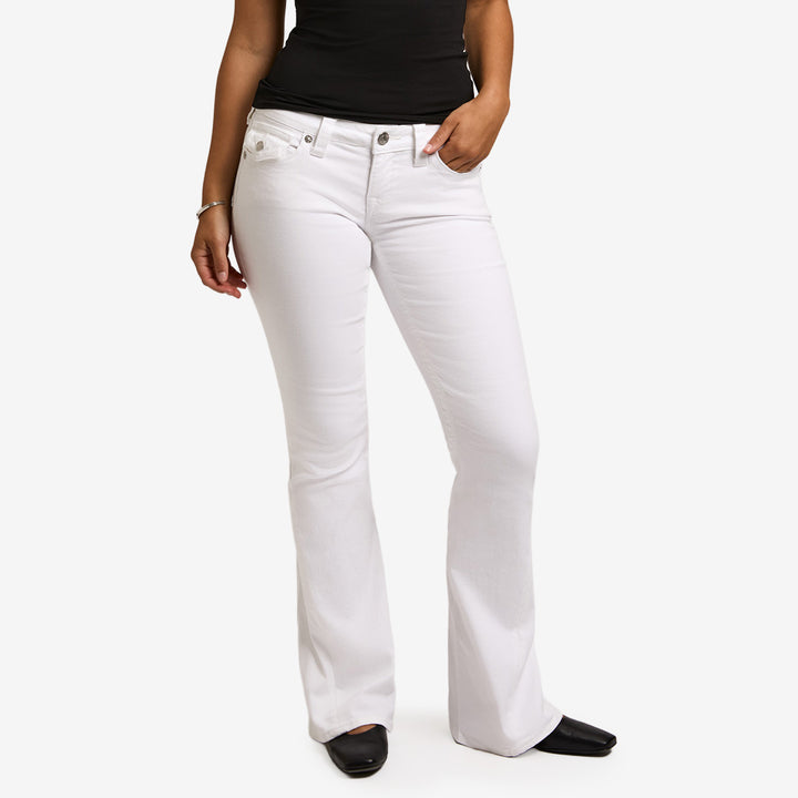 True Religion JOEY LR Flare Flap Brilliant White 210315S i 99% bomull och 1% elastan