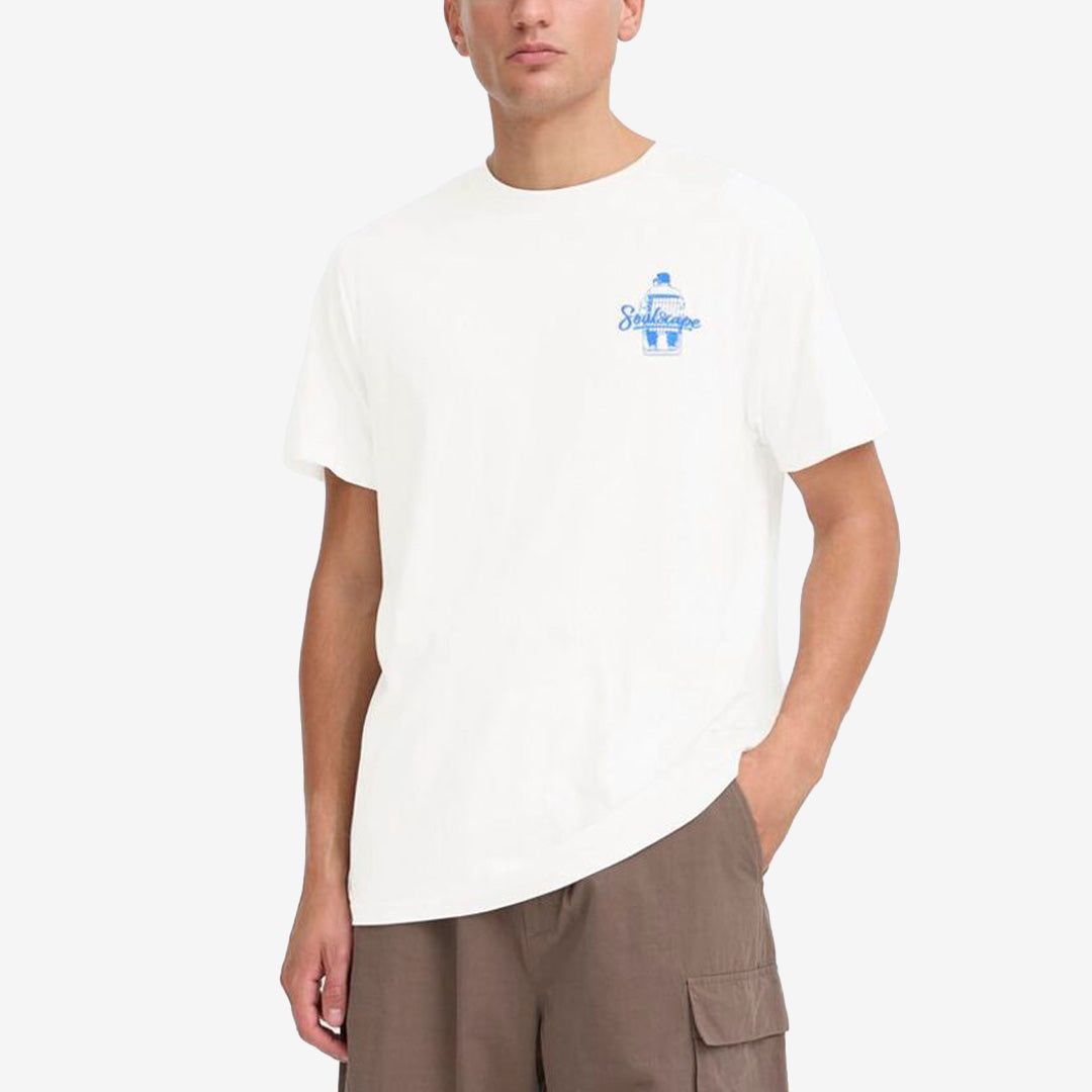 Trex T-shirt i färgen Off White