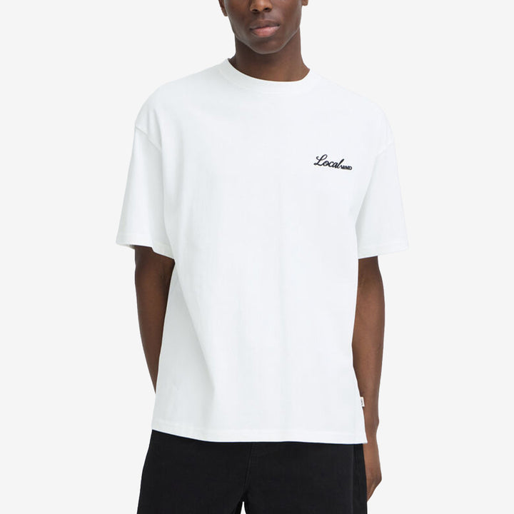 Solid SDWolts Tee t-shirt för herr i Off White med grafiskt motiv på ryggen.