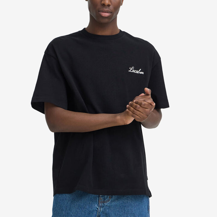 Solid SDWolts Tee t-shirt för herr i True Black tillverkad i 100% bomull med klassisk och stilren design.