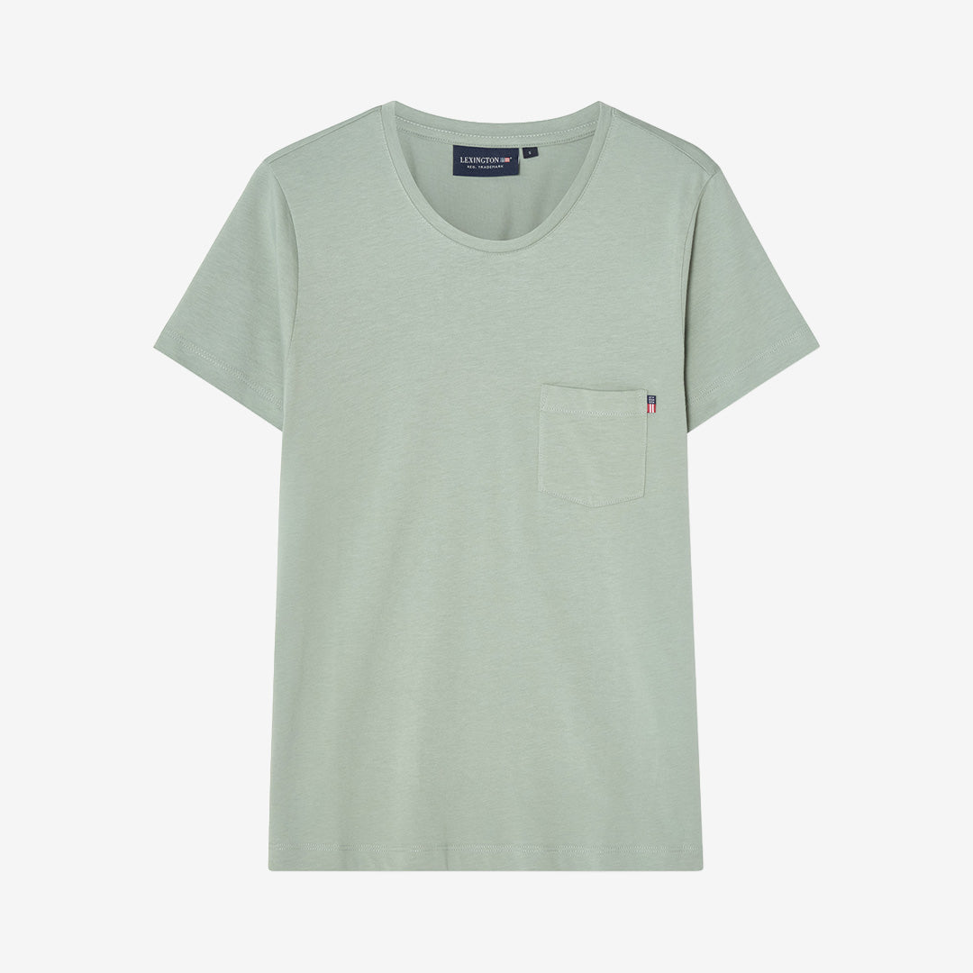 Grön t-shirt i cotton-modalblandning från Lexington med klassisk passform