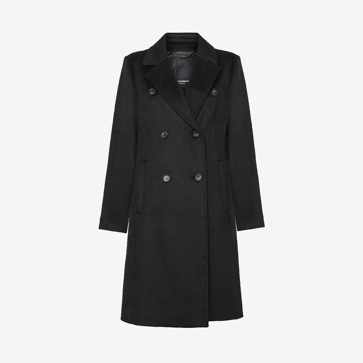 Rock & Blue Helena Coat ullkappa för dam i Black med klassisk design och modern silhuett.