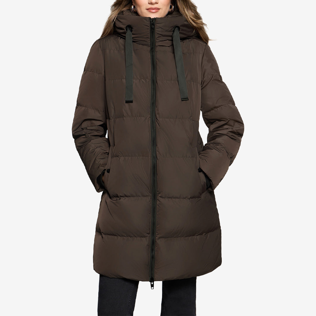 Rock & Blue Samantha Jacket för dam i Coffee Brown med feminin passform och figurnära siluett.