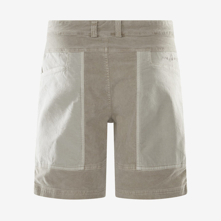 BLOCKED CORDUROY SHORTS