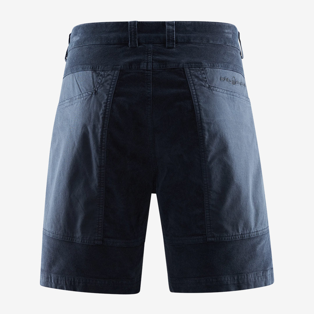 BLOCKED CORDUROY SHORTS