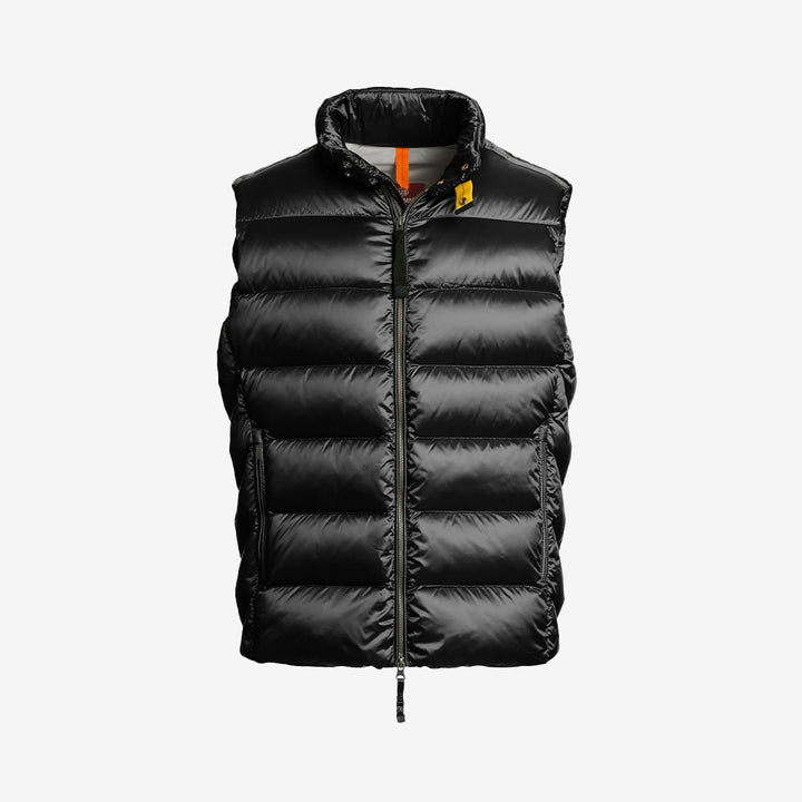 Jeordie dunväst i färgen Black med glansig finish, från Sheen-serien