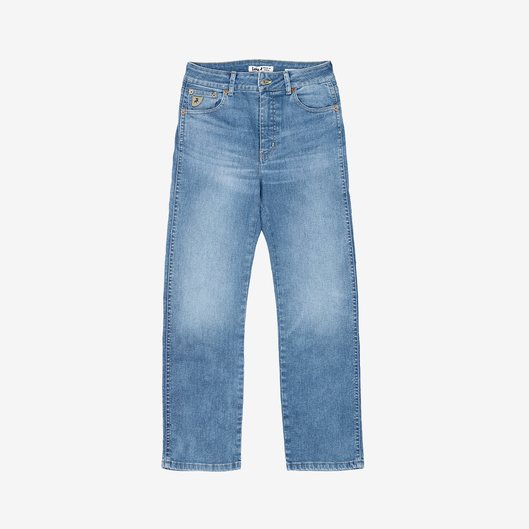 Lois Malena 2576-7904 Stone Summer jeans med hög midja och rak passform