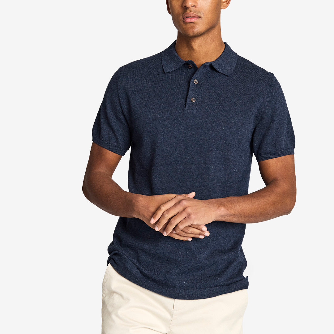 BS Baldo regular fit polo shirt i färgen Thunder i bomull och Tencel