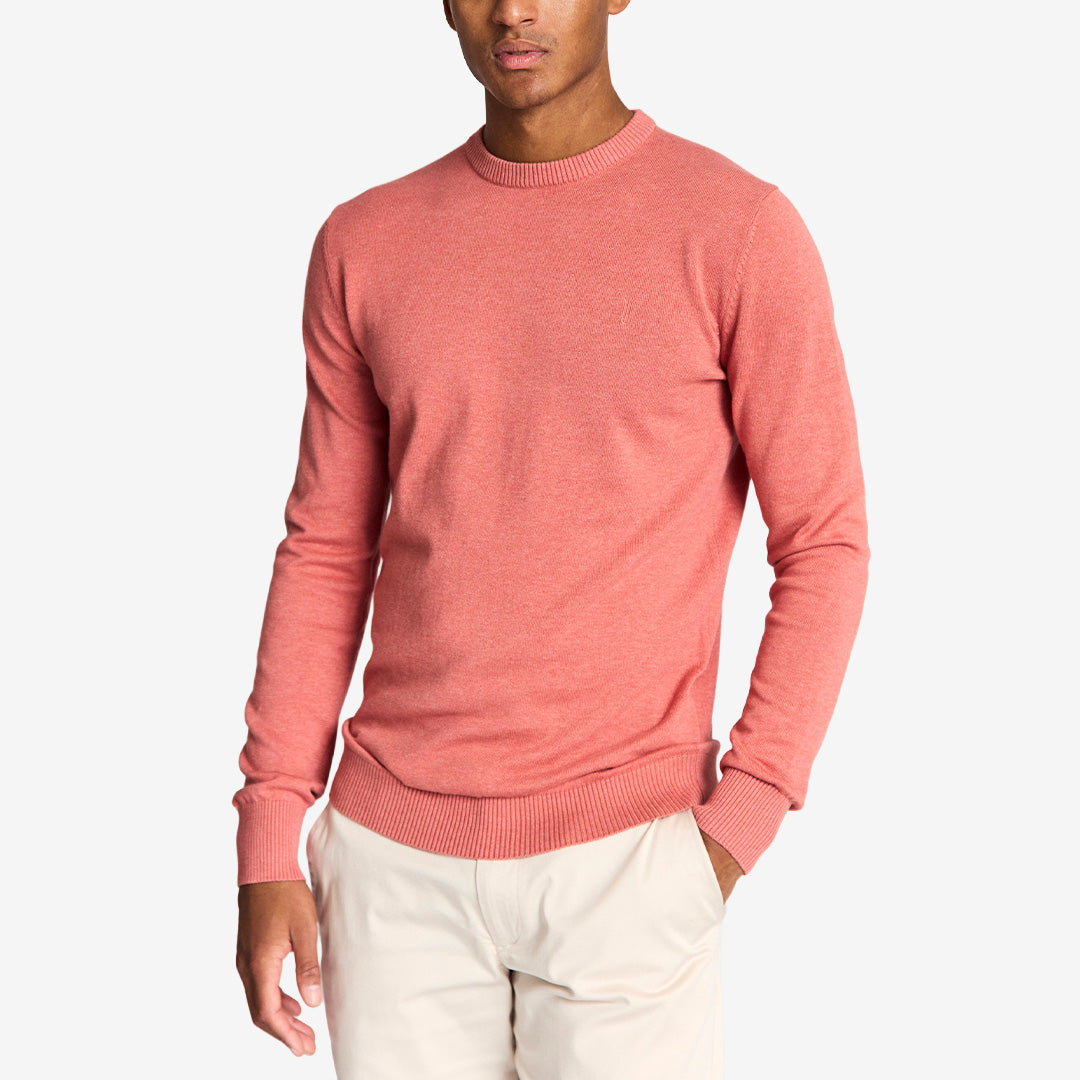 BS Jupiter regular fit stickad tröja i färgen Dusty clay i 100% bomull