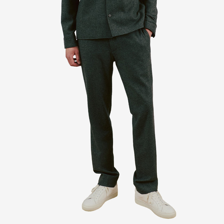 Bruun & Stengade BS Melliw Classic Fit kostymbyxor för herr i Grey med klassisk passform och elegant ullblandning.