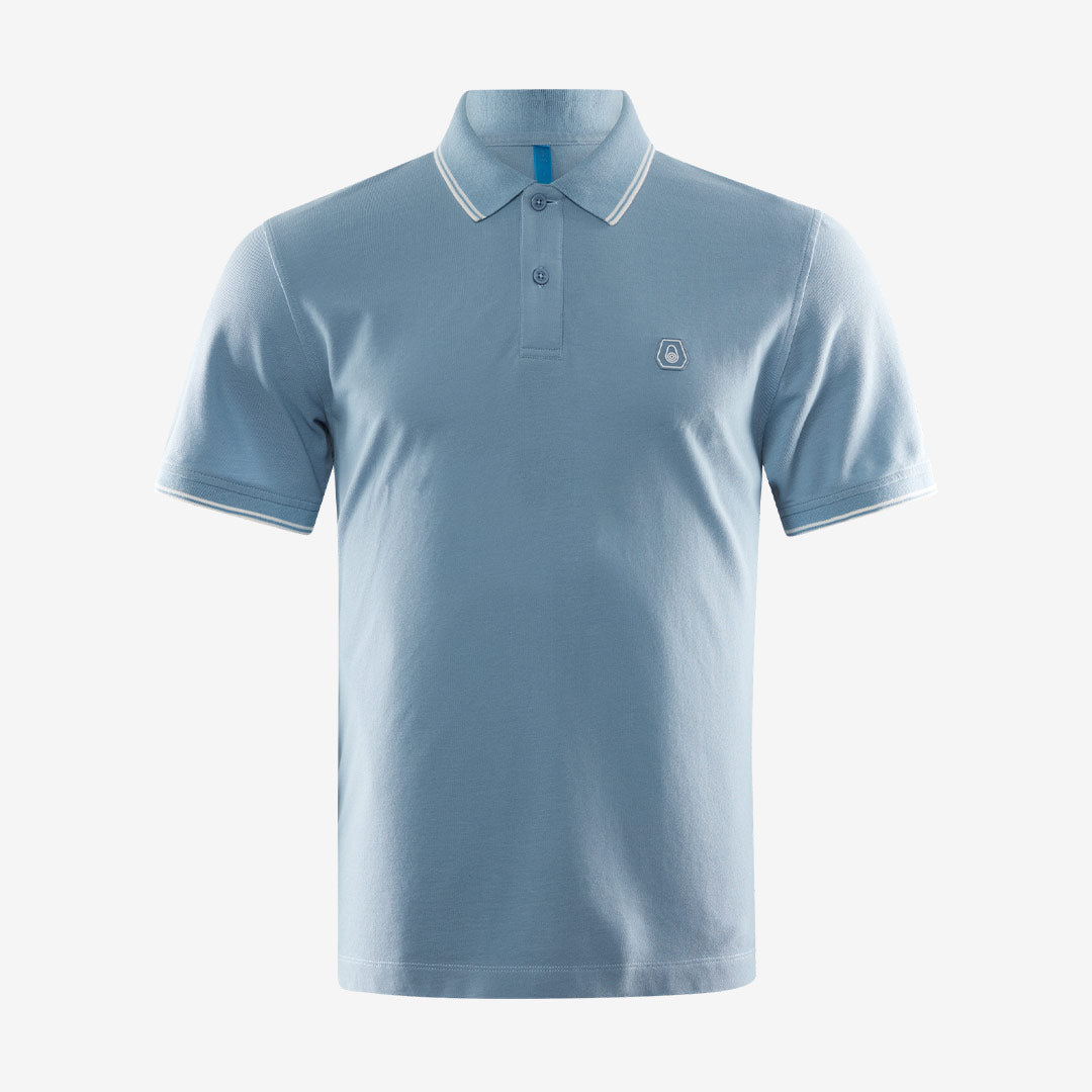 Sail Racing Fleet Polo pikétröja herr i bomull Dusty Blue