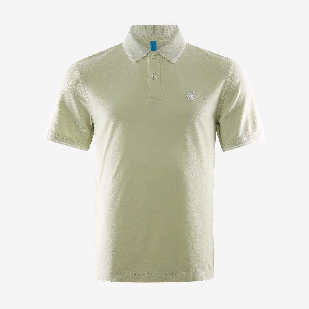 Sail Racing Fleet Polo pikétröja herr i bomull Fog Green