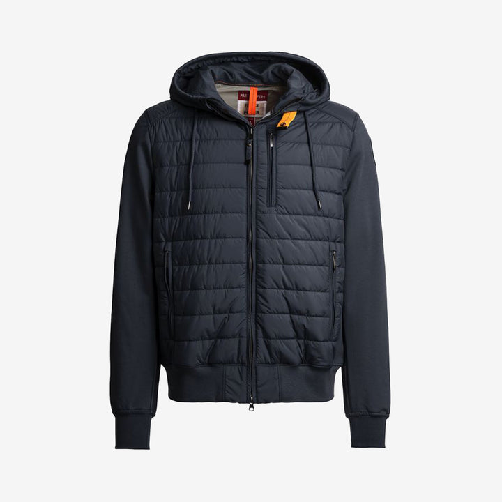 Parajumpers Ivor fleece- och pufferjacka i Blue Navy