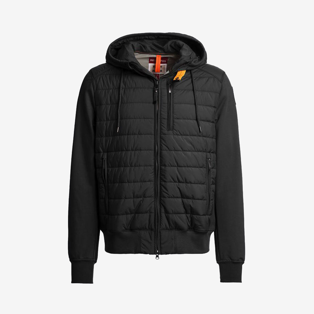 Parajumpers Ivor fleece- och pufferjacka i svart