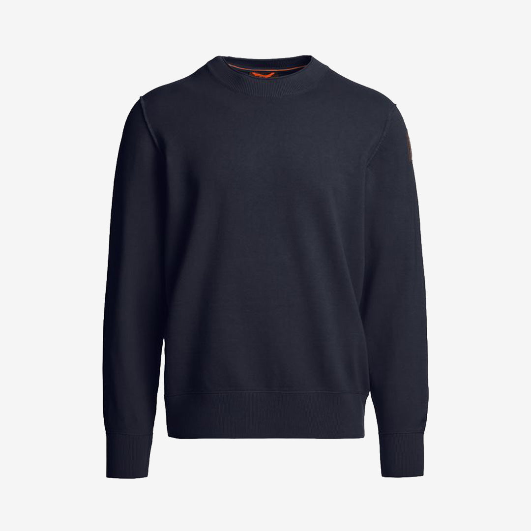 Parajumpers Basic Braw Blue Navy sweater för herr i mjuk bomullsblandning