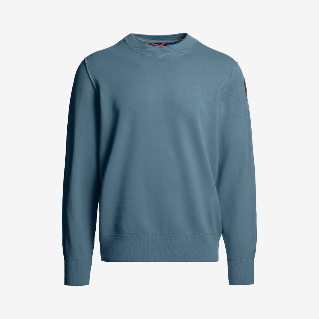 Parajumpers Basic Braw Marine sweater för herr i mjuk bomullsblandning