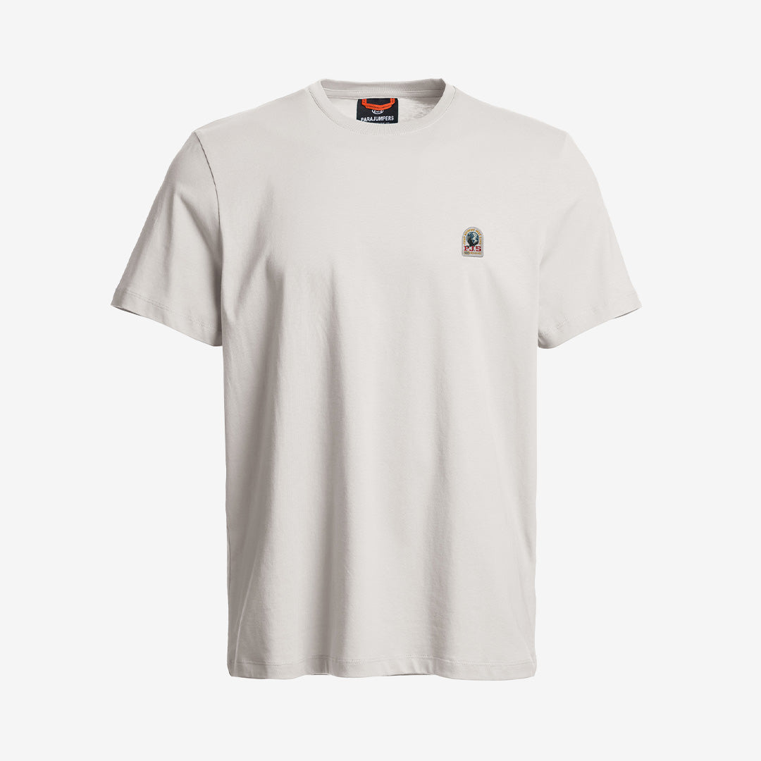 Parajumpers Patch Tee t-shirt i färgen Ghiaccio för herr, mjuk och bekväm