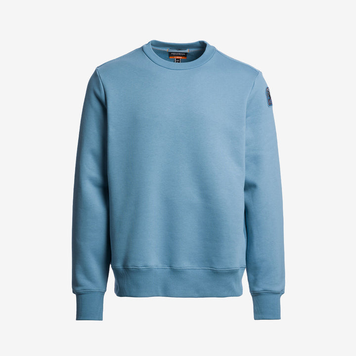 Parajumpers K2 sweatshirt för herr i Sky Steel med rund hals och mjuk fleece-kvalitet.