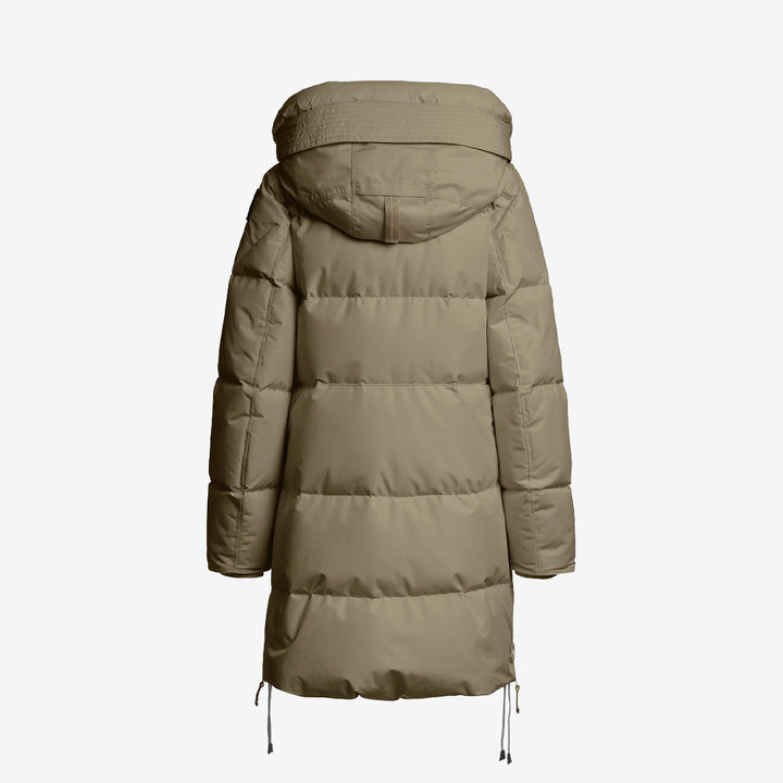 LONG BEAR - WOMAN HOODED DOWN COAT WOVEN