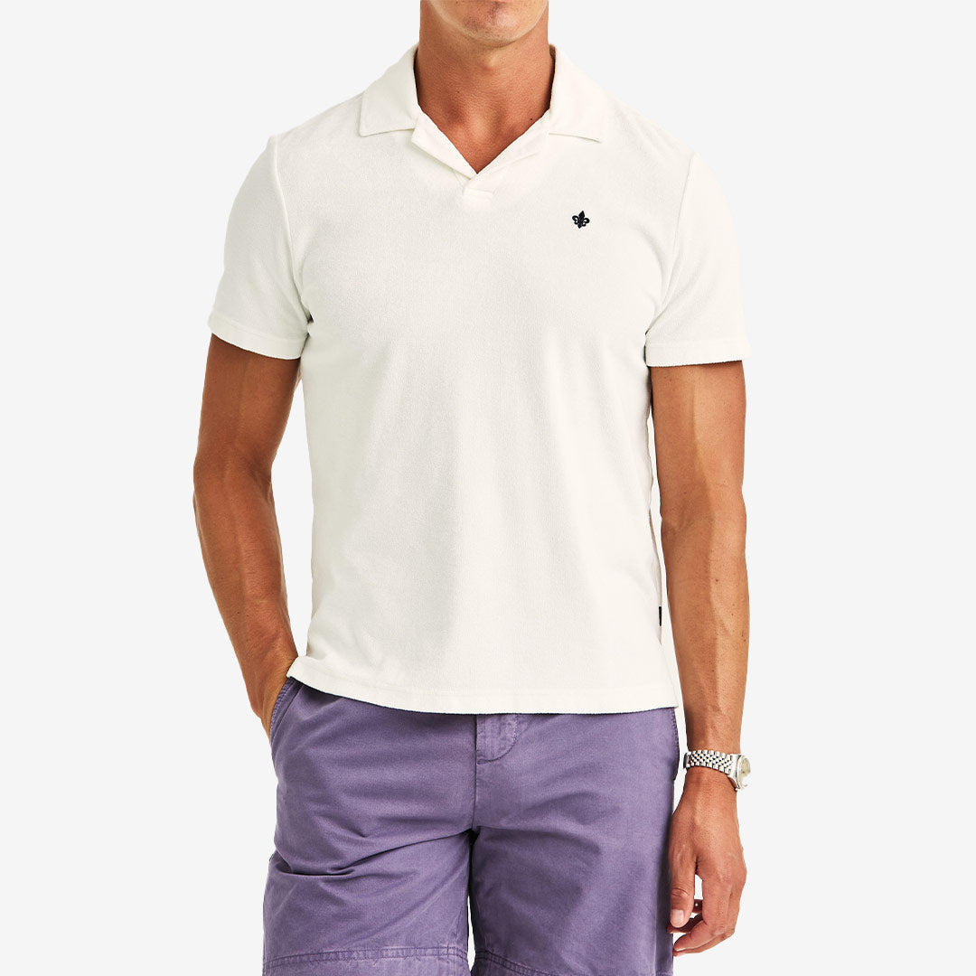 Morris Delon Terry Shirt frottéskjorta herr i bomull Off White