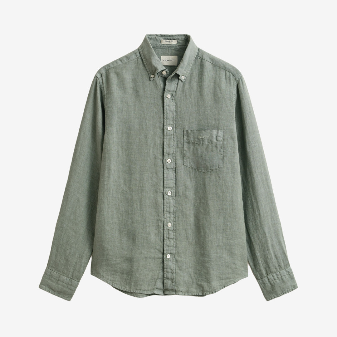REG GMNT DYED LINEN SHIRT
