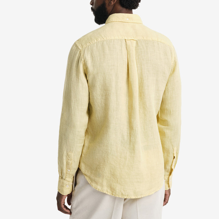 REG GMNT DYED LINEN SHIRT
