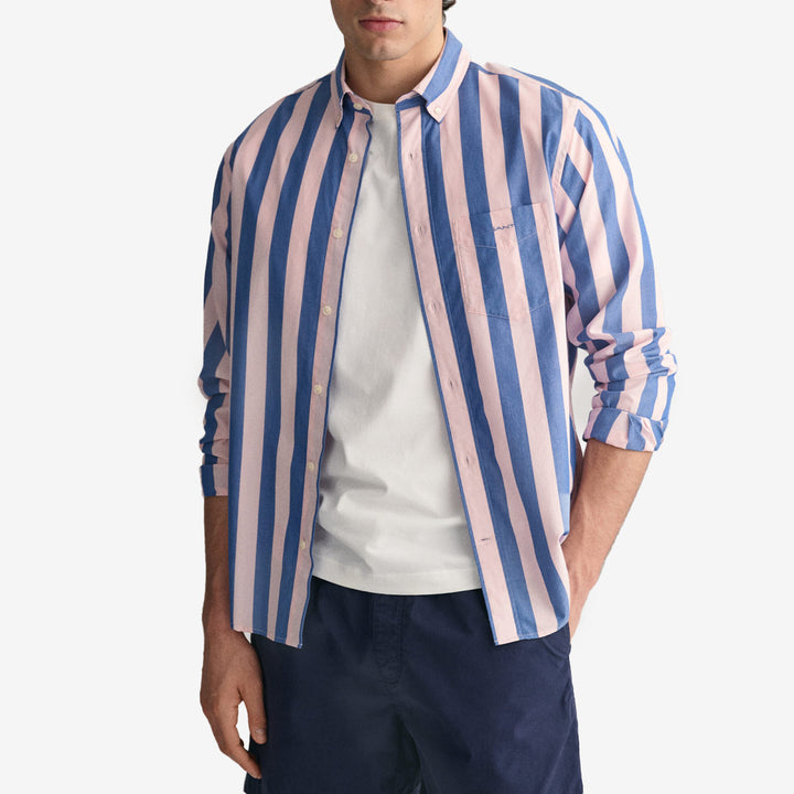 REG POPLIN PARASOL STRIPE SHIRT
