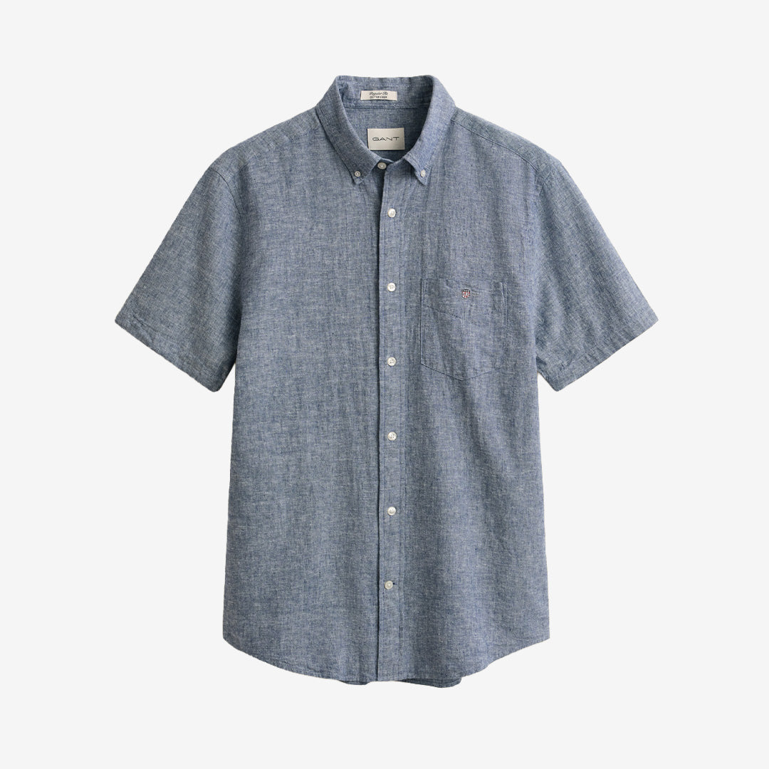 REG COTTON LINEN SS SHIRT