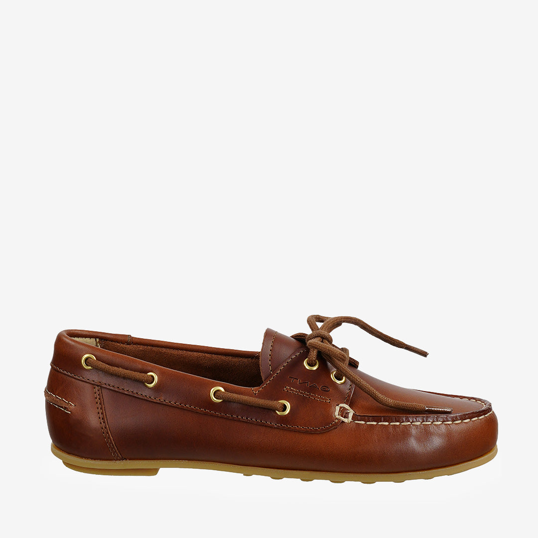 Cognacsfärgad loafer i läder från Gant, modell Seabaya G45