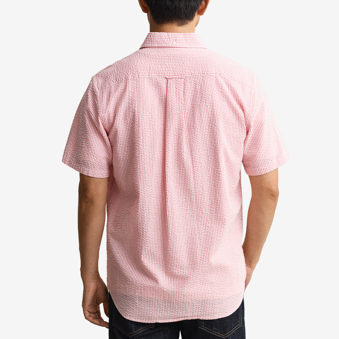 REG SEERSUCKER STRIPE SS SHIRT