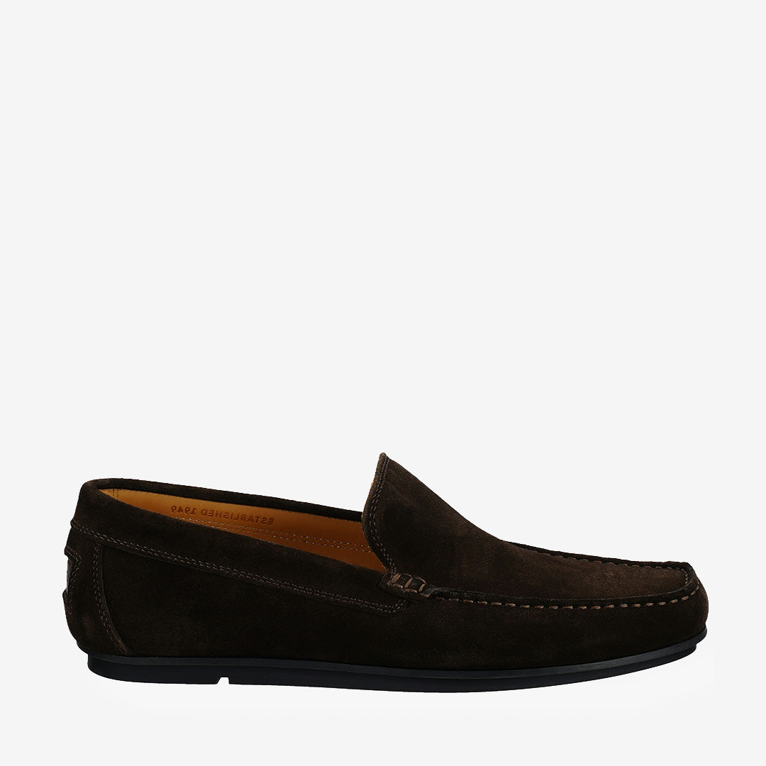 Mörkbruna herrloafers i läder från Gant, modell Wilmon G69