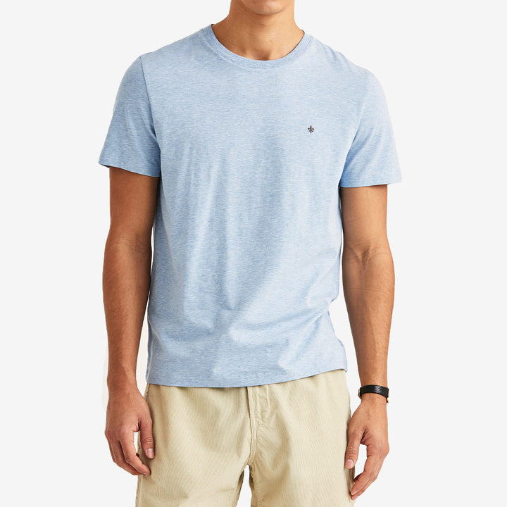 Morris James Tee t-shirt Light Blue herr i bomull med stretch