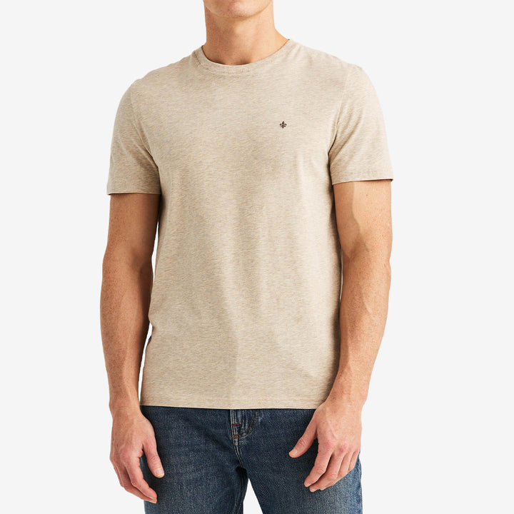 Morris James Tee i Khaki, klassisk t-shirt i mjuk bomullsjersey med stretch och bekväm passform.