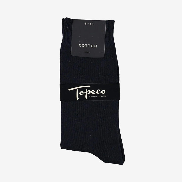 SOCK SOLID, COTTON, NAVY
