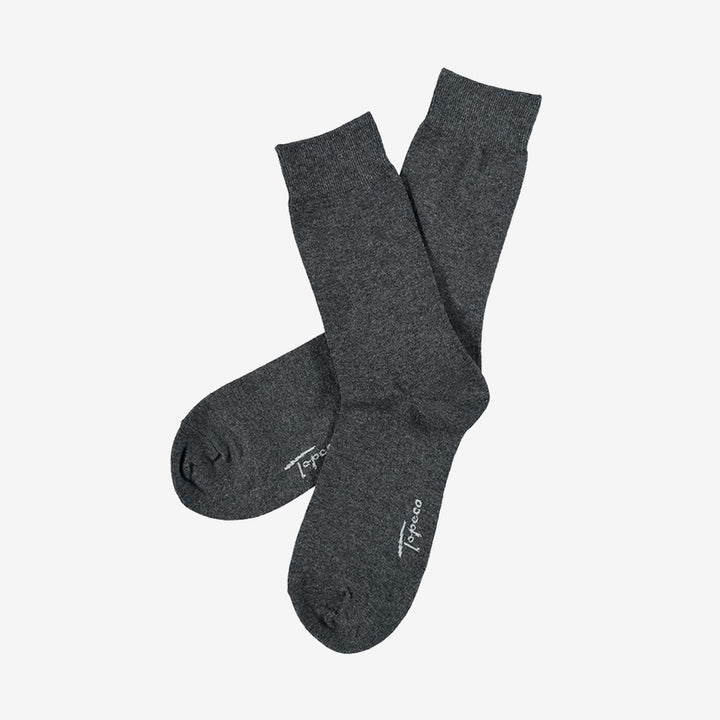 SOCK SOLID, COTTON, ANTRACITE MELANGE