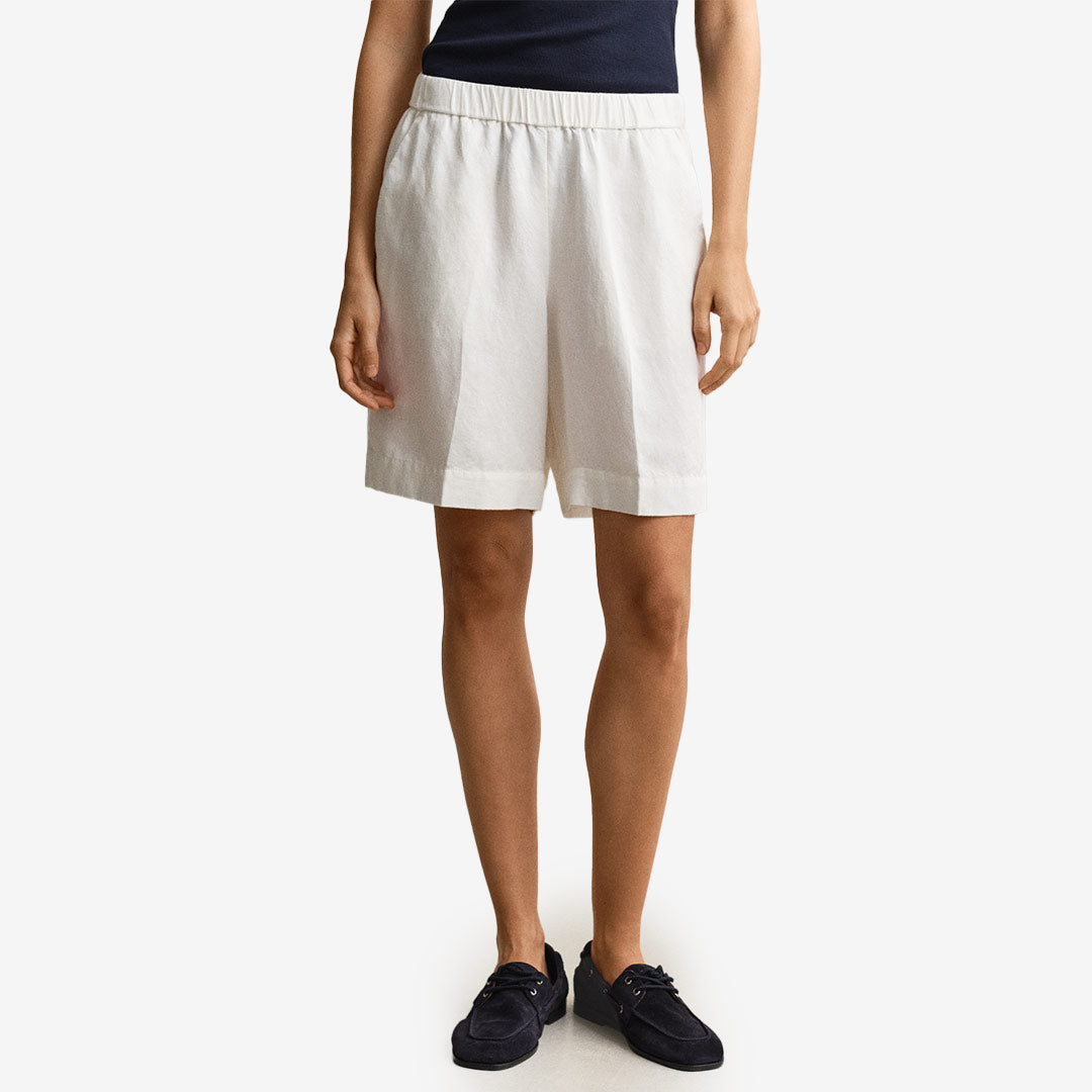 Gant Linen Blend Pull On Shorts linneshorts dam