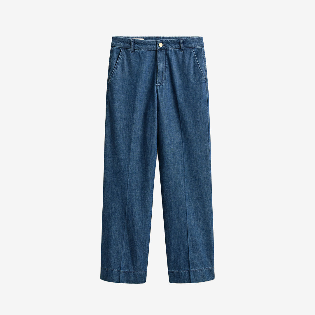 RELAXED COTTON LINEN JEANS