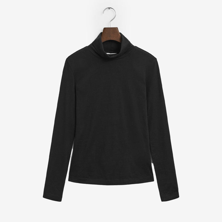 LIGHT COTTON LS TURTLENECK