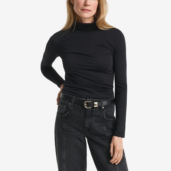 LIGHT COTTON LS TURTLENECK