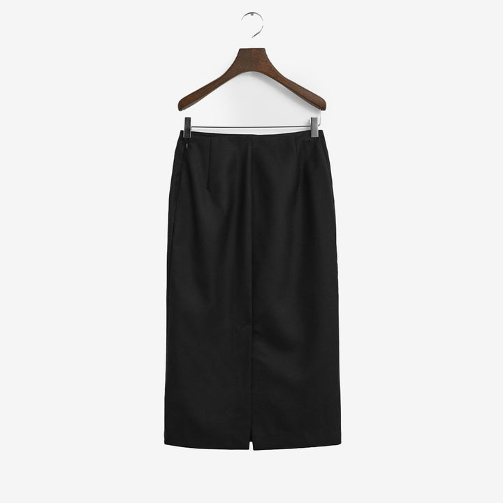 MIDI WOOL BLEND PENCIL SKIRT