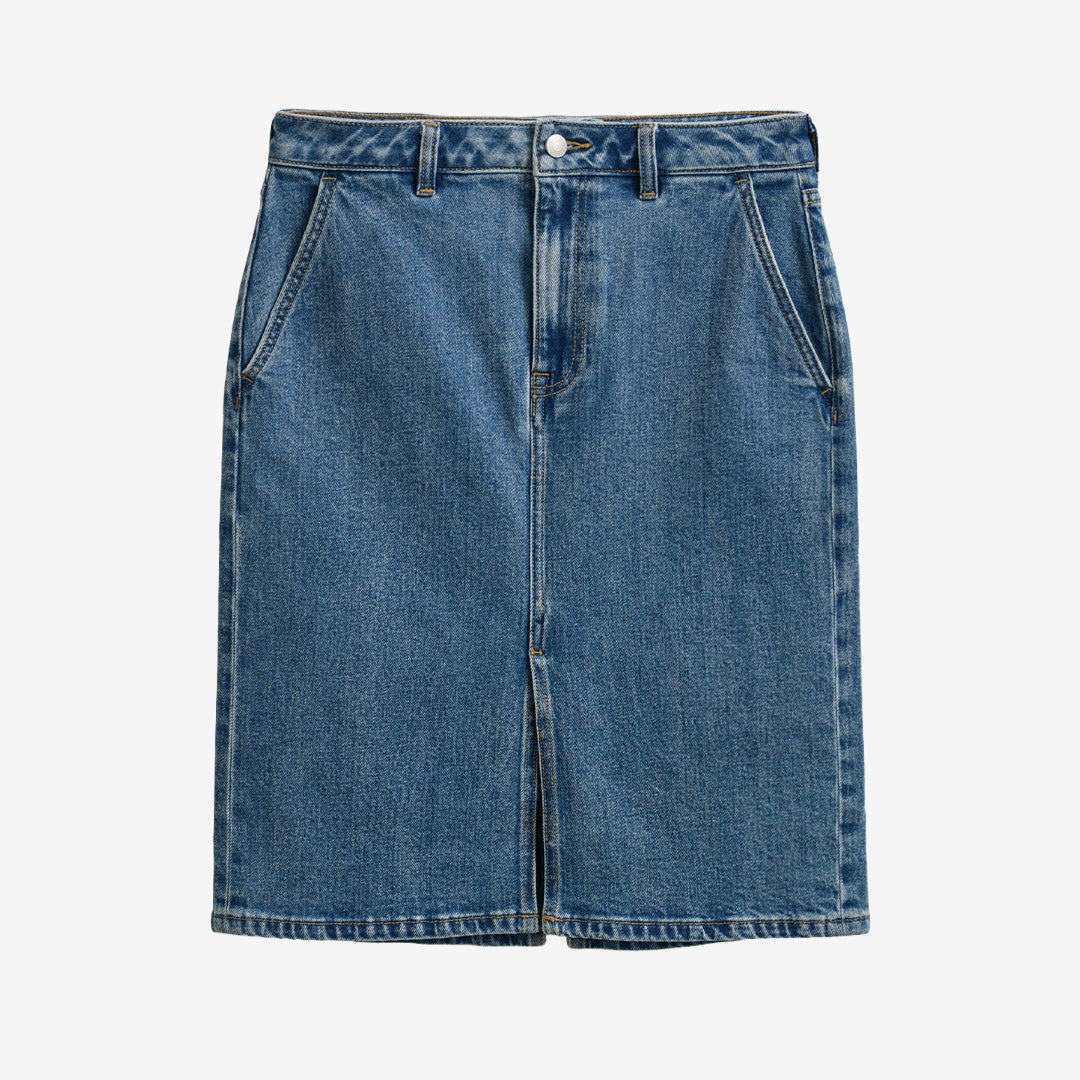 DENIM PENCIL SKIRT