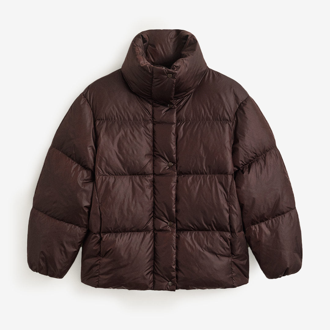 GANT Relaxed Down Jacket dam dunjacka Deep Brown 4700398