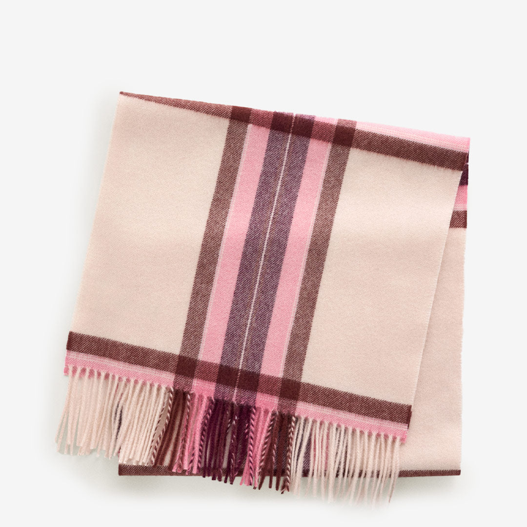 TARTAN CHECK WOOL SCARF