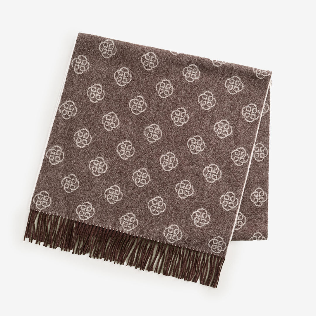 MONOGRAM WOOL SCARF