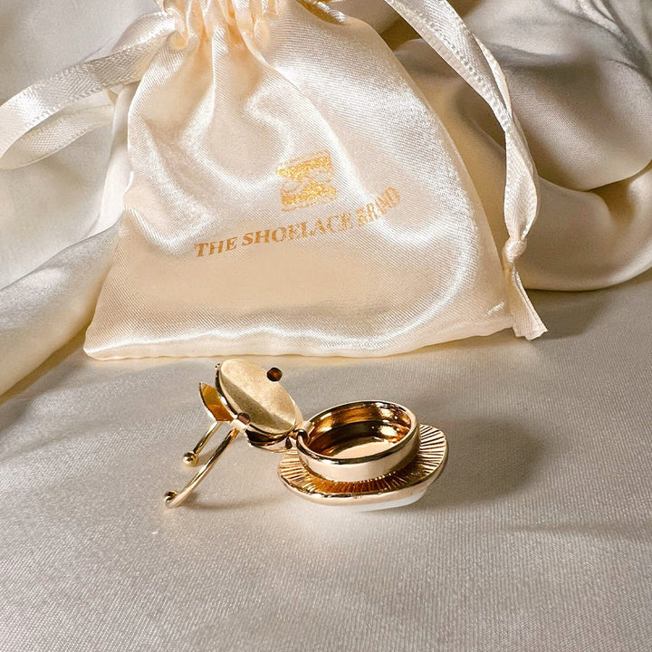 Gold Adjustable Ring – Button Base