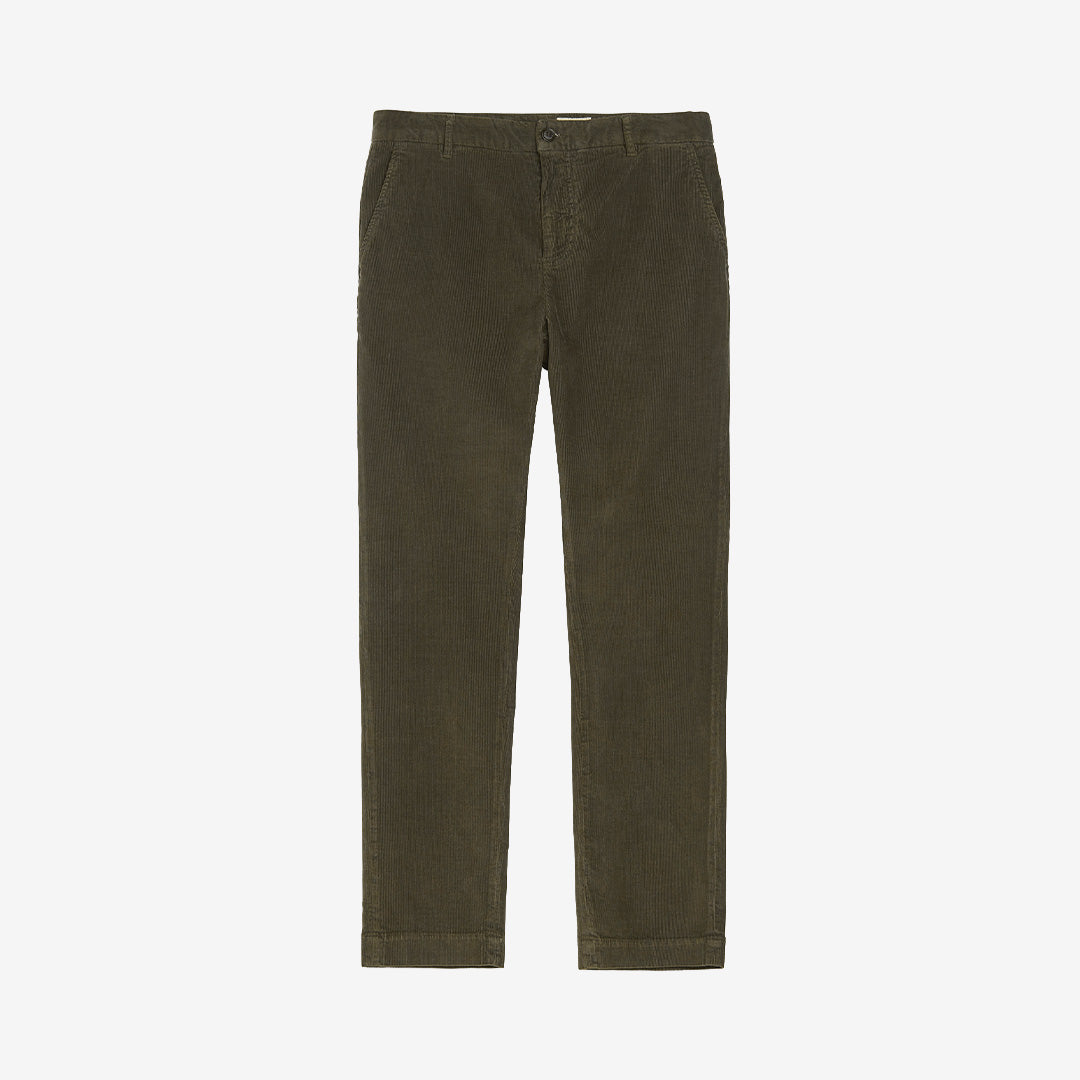 Jeffrey Cord Chino Olive manchesterchinos i olivgrönt 
