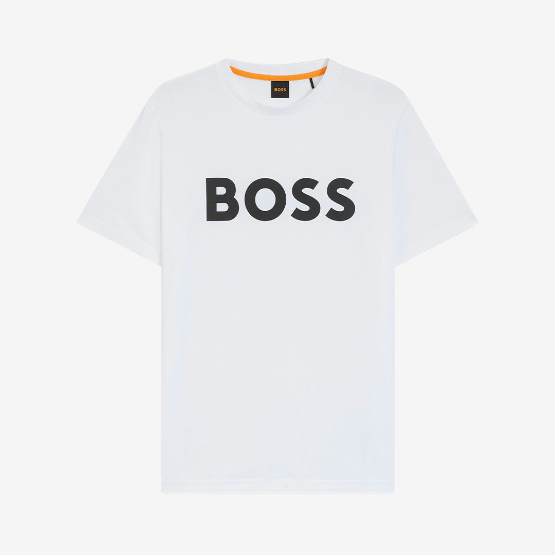 BOSS Men Orange Thinking 1 t-shirt white herr